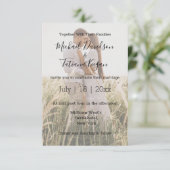 elegantes modernes Foto für Hochzeitsfeiern Einladung (Stehend Vorderseite)