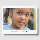 Elegantes modernes Foto Gästebuch (Vorderseite)