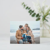 Elegantes modernes Foto Happy Holidays Weihnachten (Stehend Vorderseite)