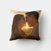 Elegantes modernes Foto Kissen (Rückseite)