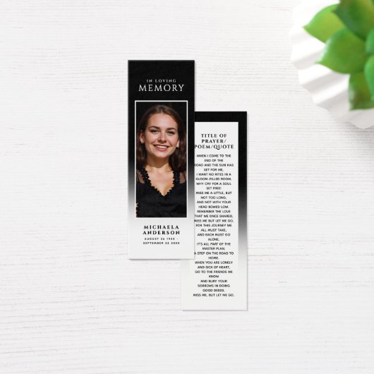 Elegantes modernes Foto Lounge Gedächtniskarte (Schreibtisch)