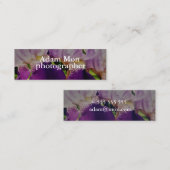 Elegantes modernes Foto Mini Business Card Mini Visitenkarte (Vorne/Hinten)