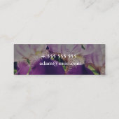 Elegantes modernes Foto Mini Business Card Mini Visitenkarte (Rückseite)