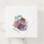 Elegantes, modernes Foto mit geometrischer Geometr Geschenkanhänger (Beispiel)