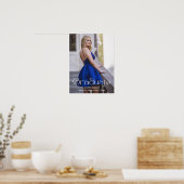 elegantes modernes Foto mit minimalistischem Absch Poster (Küche)