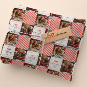 Elegantes modernes Foto mit rotem Bug Weihnachten Geschenkpapier