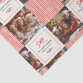 Elegantes modernes Foto mit rotem Bug Weihnachten Seidenpapier (Detail)