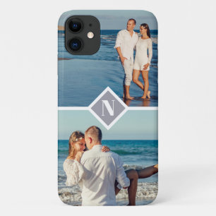 Elegantes modernes Foto-Monogramm Case-Mate iPhone Hülle
