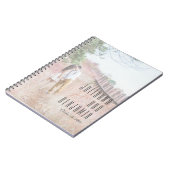 Elegantes, modernes Foto-Overlay Custom Wedding Notizblock (Linke Seite)