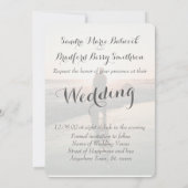 Elegantes modernes Foto Save the Date Hochzeit Einladung (Rückseite)