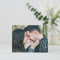 Elegantes, modernes Foto Save the Date