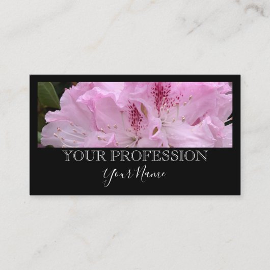 Elegantes modernes Foto Schwarz Beruflich Visitenkarte (Vorderseite)