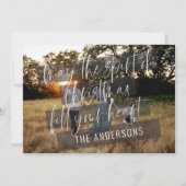 Elegantes, modernes Foto Weihnachtslieder Ankündigung (Vorderseite)