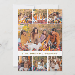 Elegantes modernes Foto zum Erntedankfest Herbst Feiertagskarte