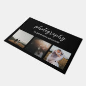 Elegantes, modernes Fotohandwerk Fußmatte (Schrägansicht)