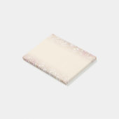Elegantes modernes funkelndes Pastellgold Post-it Klebezettel (angewinkelt)
