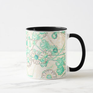 Elegantes modernes Gänseblümchen-Muster Kaffeetass Tasse