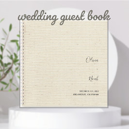 Elegantes modernes Gästebuch für Hochzeiten Notizblock