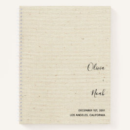 Elegantes modernes Gästebuch für Hochzeiten Notizblock