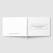 Elegantes modernes Gästebuch | weiß (Voll)