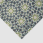 Elegantes, modernes geometrisches Muster in Grün u Seidenpapier (Ausschnitt)