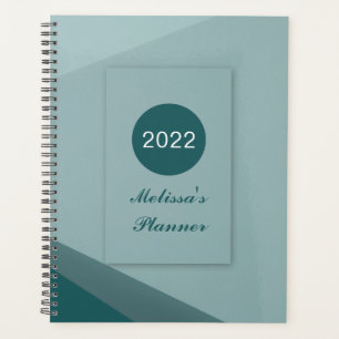 Elegantes, modernes geometrisches Skript 2022 Pers Planer