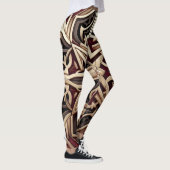 Elegantes modernes geometrisches Sternmuster Leggings (Rechts)