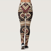 Elegantes modernes geometrisches Sternmuster Leggings (Rückseite)