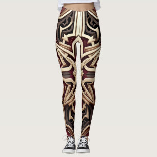 Elegantes modernes geometrisches Sternmuster Leggings