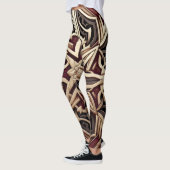 Elegantes modernes geometrisches Sternmuster Leggings (Links)