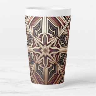Elegantes modernes geometrisches Sternmuster Milchtasse