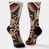 Elegantes modernes geometrisches Sternmuster Socken (Gewinkelt)