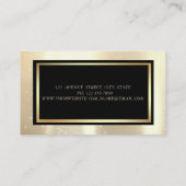 Elegantes modernes Glamorouse, Burgundy Gllitter D Visitenkarte (Rückseite)