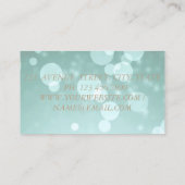 Elegantes modernes Glamour, Imitate Gold, Bokeh Visitenkarte (Rückseite)