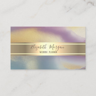 Elegantes modernes Glitter, Goldstreifen bunt Visitenkarte