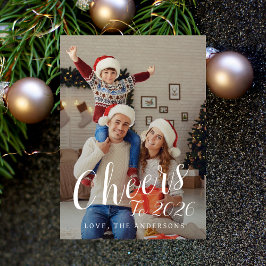 Elegantes, modernes, glückliches New Year Family F Feiertagskarte