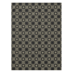 Elegantes modernes Gold Art Deco Quadrat Fliesen M Tischdecke