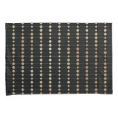 Elegantes modernes Gold Beads Circles Dots Pattern Kissenbezug (Vorderseite-Rechts)