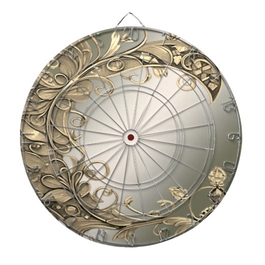 Elegantes, modernes Gold Decorative Dartboard Dartscheibe (vorne)