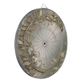Elegantes, modernes Gold Decorative Dartboard Dartscheibe (Vorderseite Links)