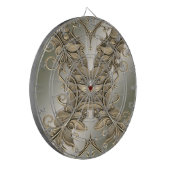 Elegantes, modernes Gold Decorative Dartboard Dartscheibe (Vorderseite Links)