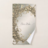 Elegantes, modernes Gold Decorative Handtuch Set (Handtuch)