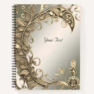Elegantes, modernes Gold Decorative Notebook Notizblock