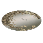 Elegantes modernes Gold Decorative Schneideboard Schneidebrett (Ecke)