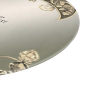 Elegantes modernes Gold Decorative Schneideboard Schneidebrett (Ecke)