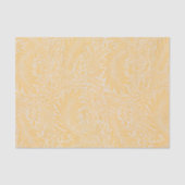 Elegantes, modernes Gold Floral Muster Seidenpapier (Vorderseite)
