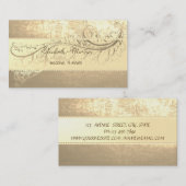 Elegantes, modernes Gold, Perlen Visitenkarte (Vorne/Hinten)