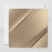 Elegantes modernes Gold Save The Date (Rückseite)