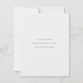 Elegantes, modernes Gold Script-Foto Hochzeit Dankeskarte (Rückseite)