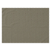 Elegantes, modernes Gold Squares Diamonds Tiles-Mu Tischdecke (Vorderseite (Horizontal))